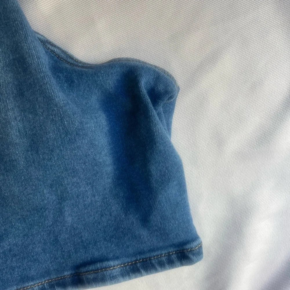 Women's Blue Denim Shorts - Picture 10 of 10